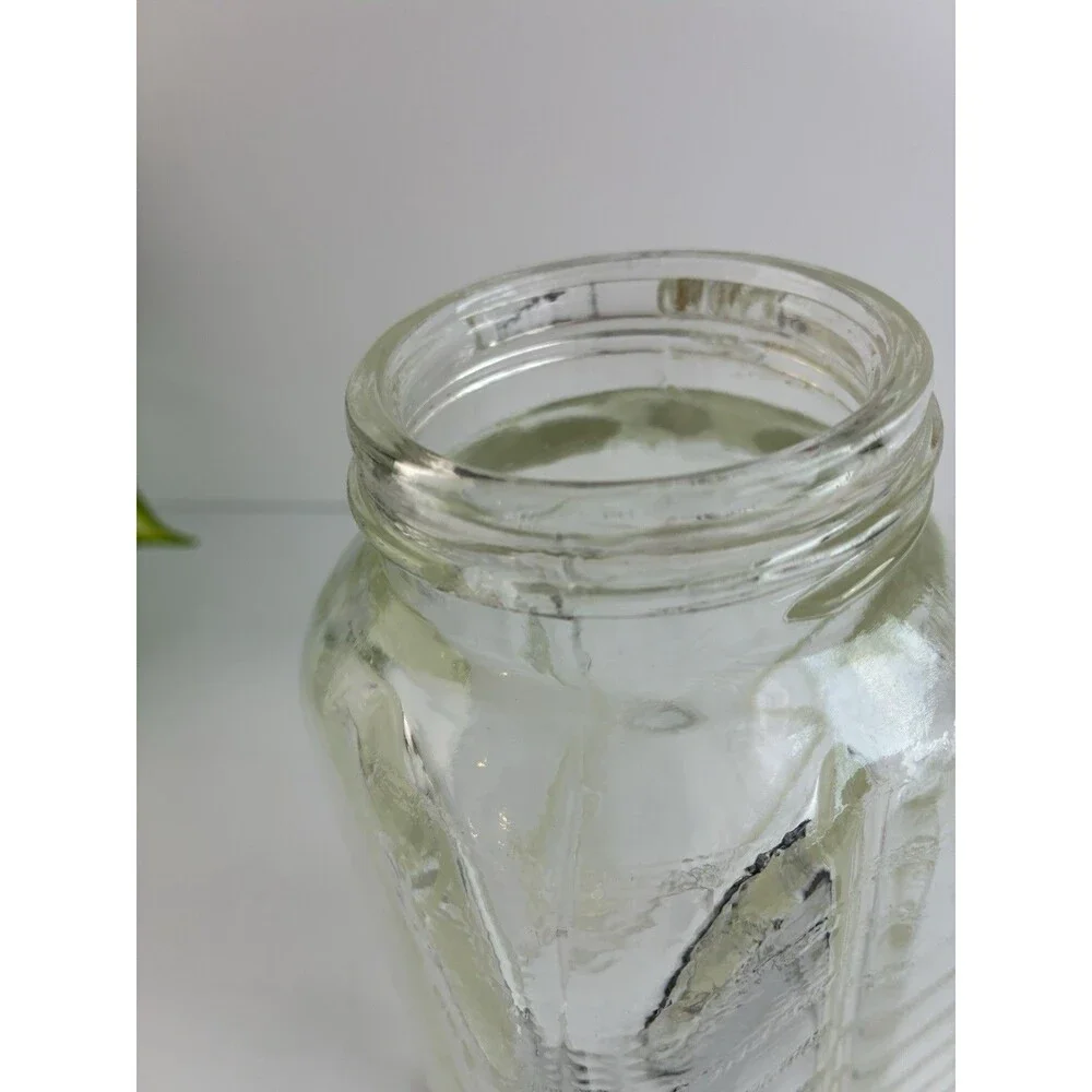 Oster Model 449 Beehive Blender White Glass Pitcher USA Metal Screw Ring Vtg 60s